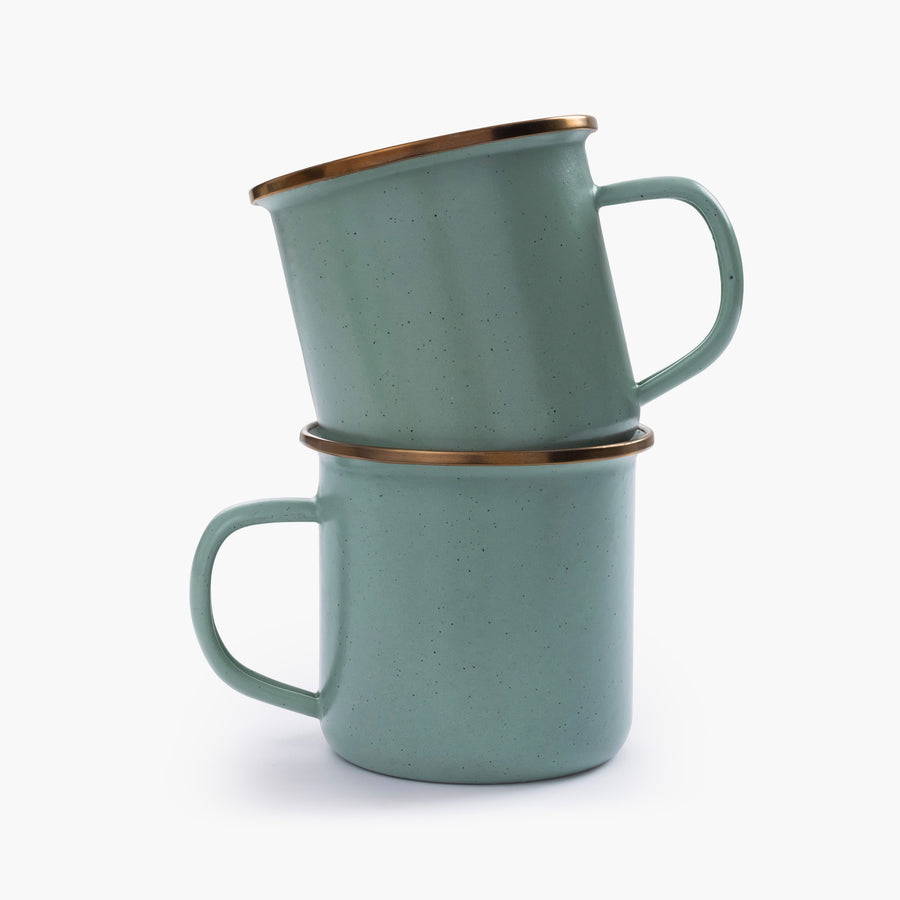 enamel cup set