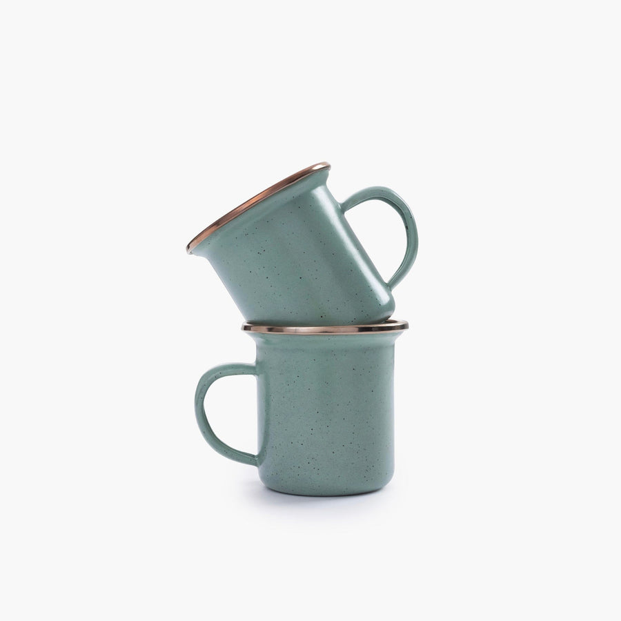 enamel espresso cup set